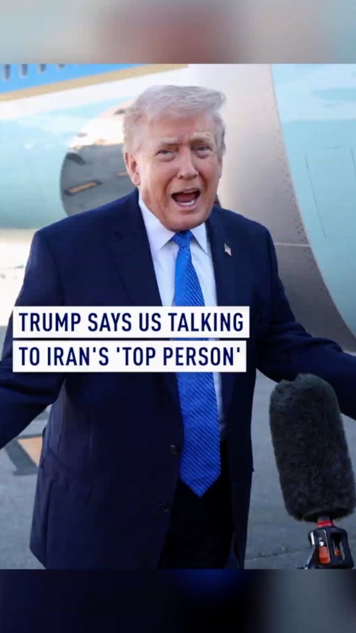 Trump says US talking to Iran's 'top person'