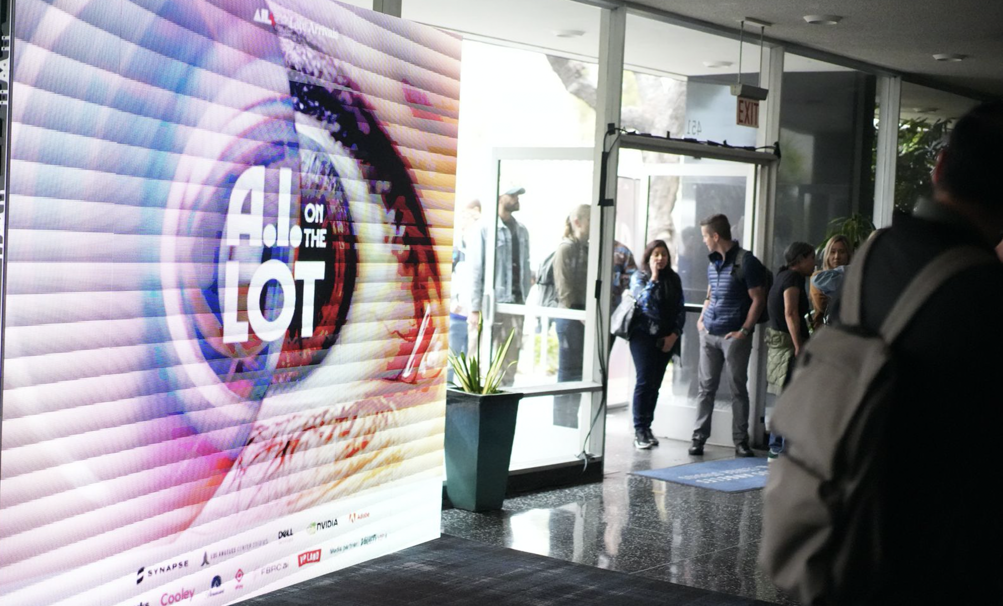 Attendees walk into the conference venue during the AI on the Lot 2025 annual conference in Culver City, May 2025. /AI on the Lot.