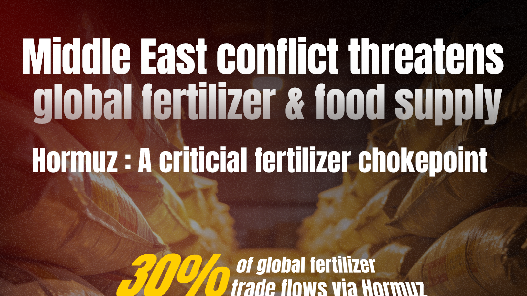 The Middle East conflict threatens global fertilizer & food supply