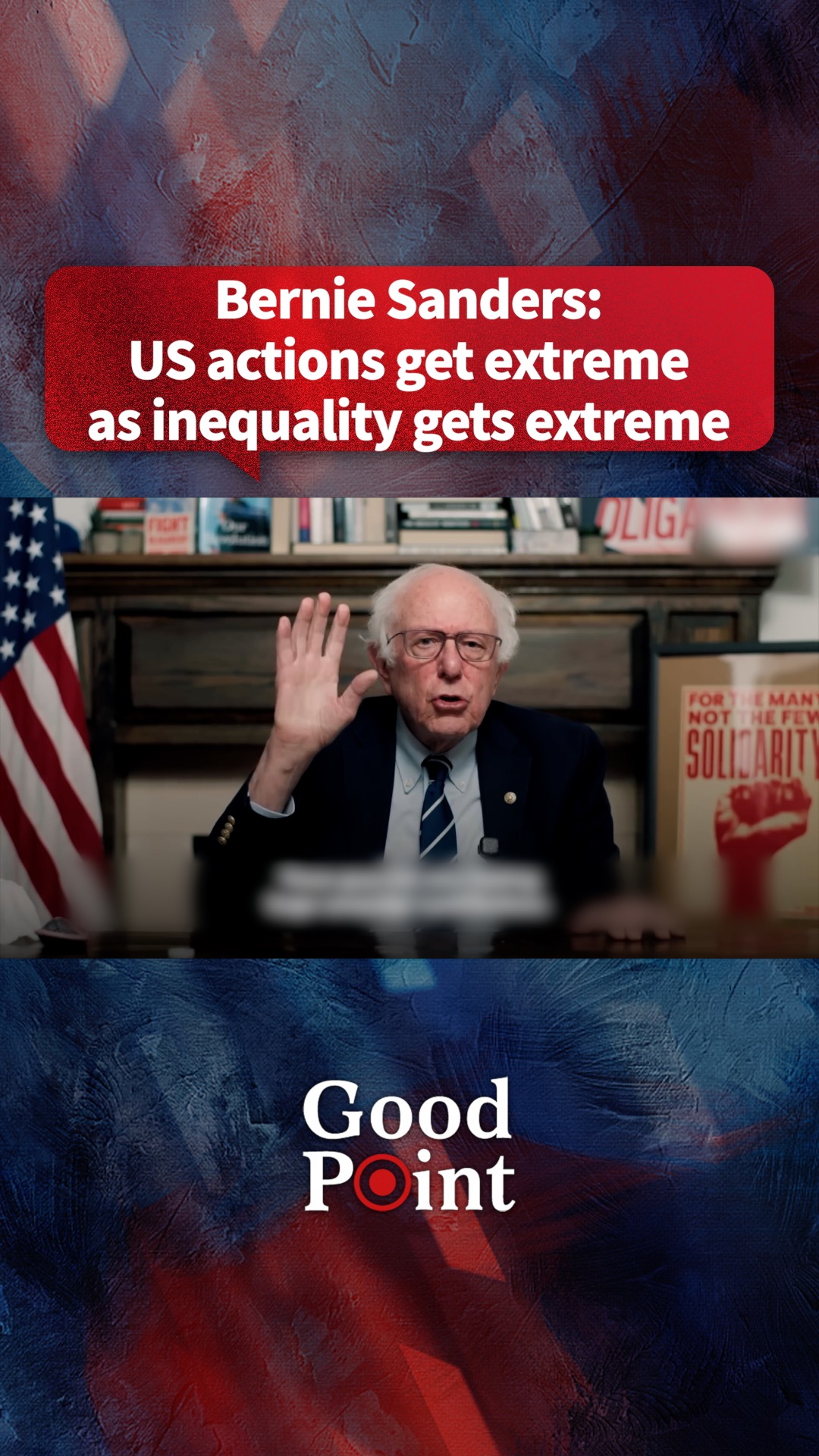 Bernie Sanders: US actions get extreme as inequality gets extreme