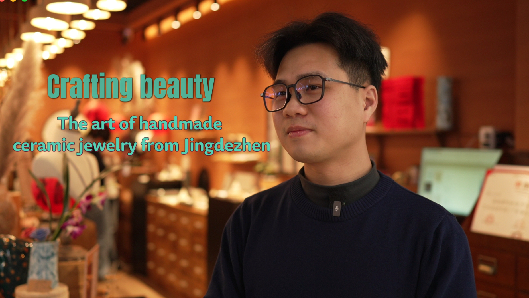 Crafting beauty: The art of handmade ceramic jewelry from Jingdezhen