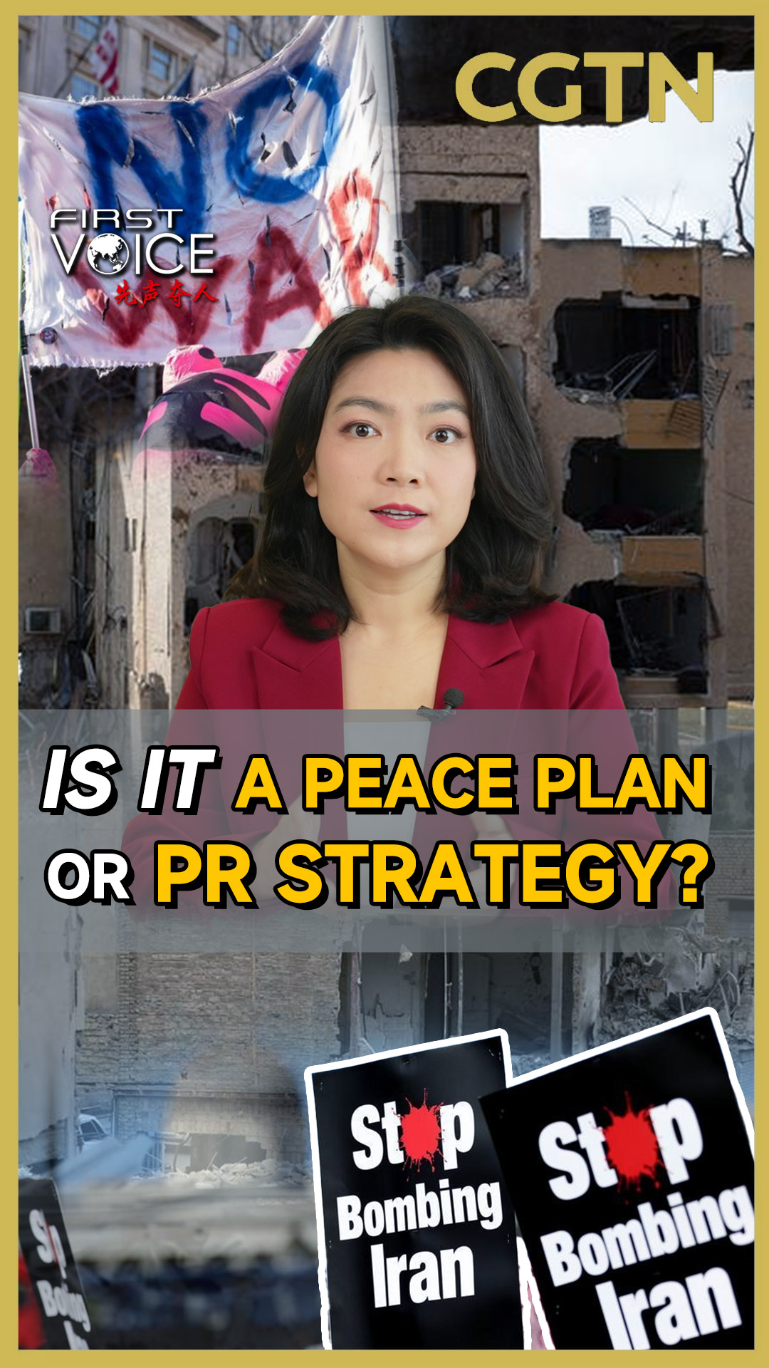 Is it a peace plan or PR strategy?