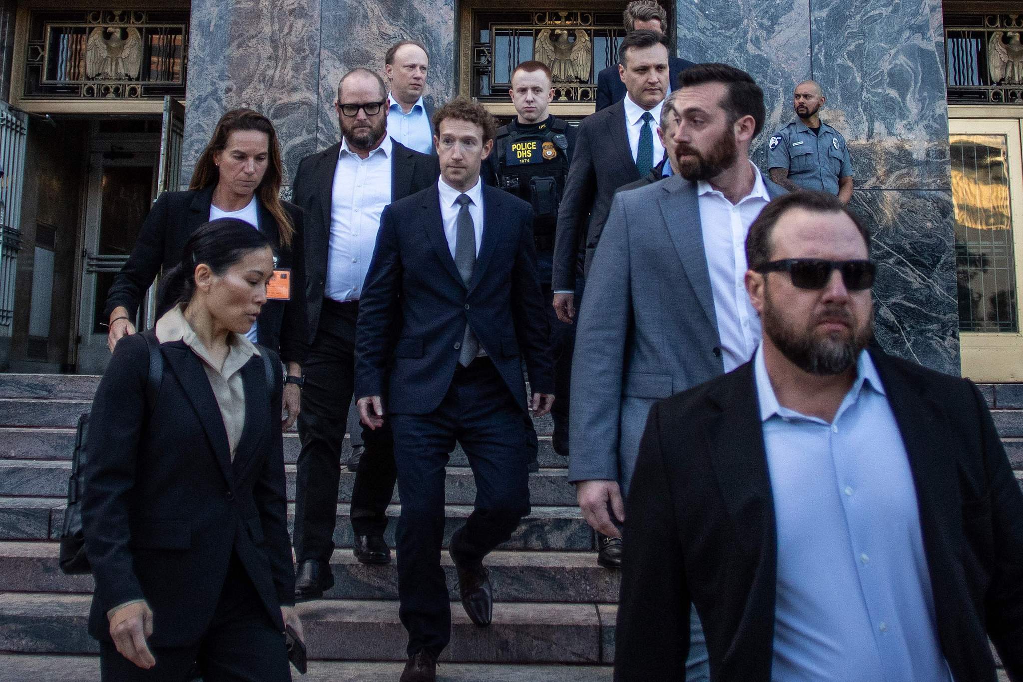 Meta CEO and Chairman Mark Zuckerberg arrives at Los Angeles Superior Court ahead of the social media trial tasked to determine whether social media giants deliberately designed their platforms to be addictive to children, in Los Angeles, on February 18, 2026. /VCG