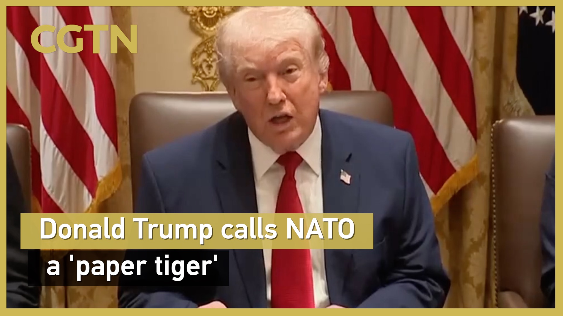 Donald Trump calls NATO a 'paper tiger'