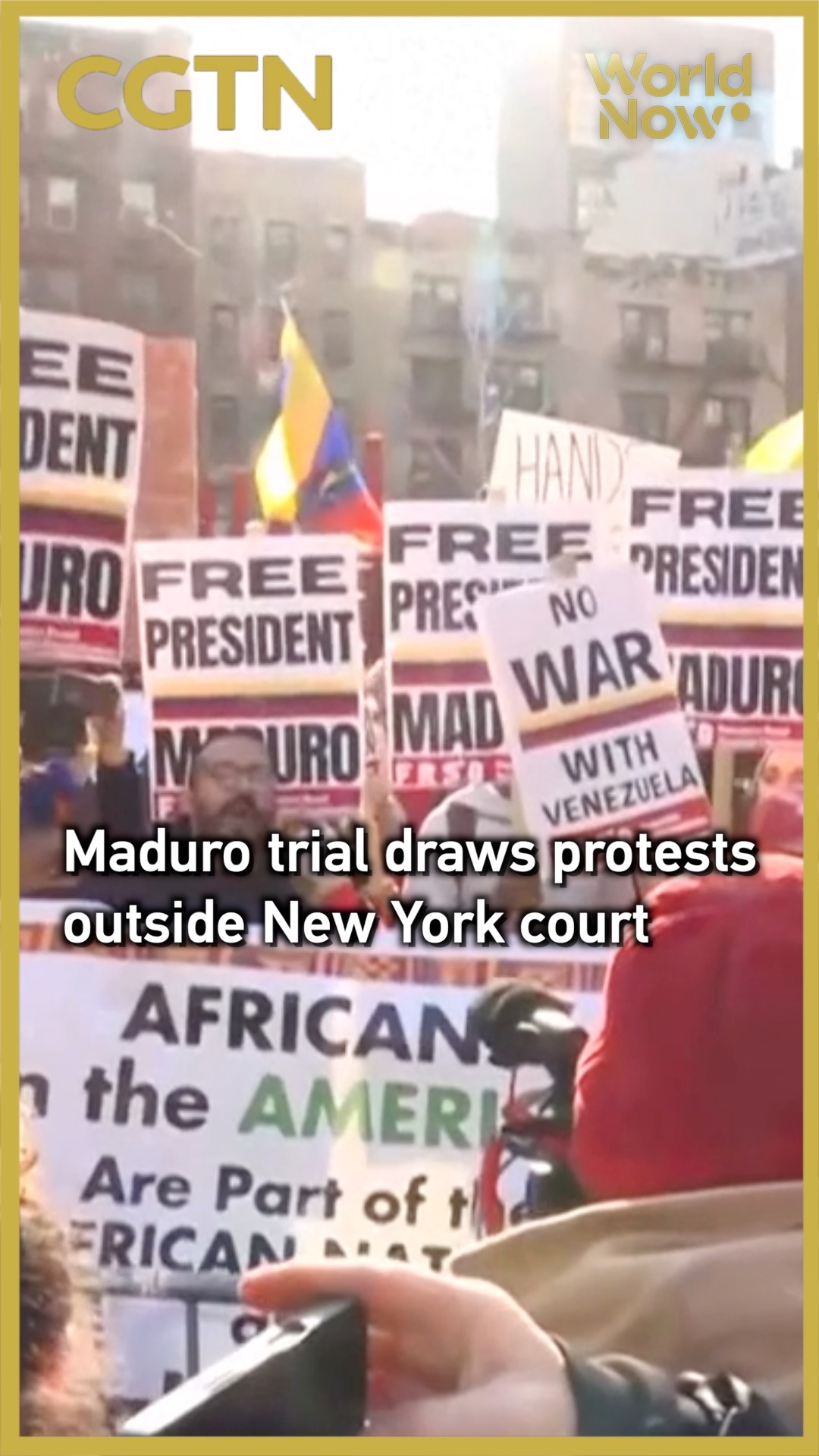 Maduro trial draws protests outside New York court