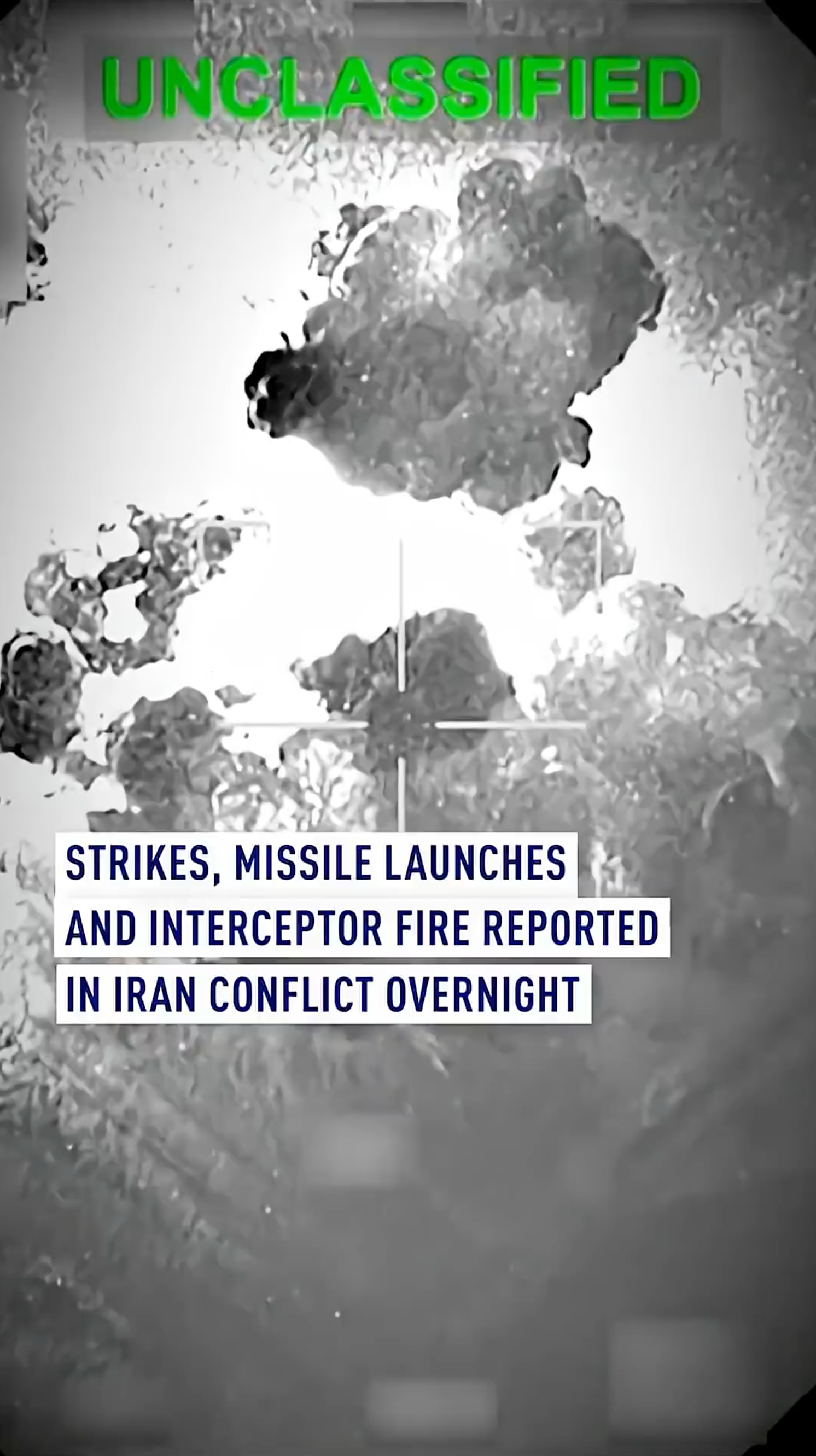 Strikes, missile launches and interceptor fire reported in Middle East