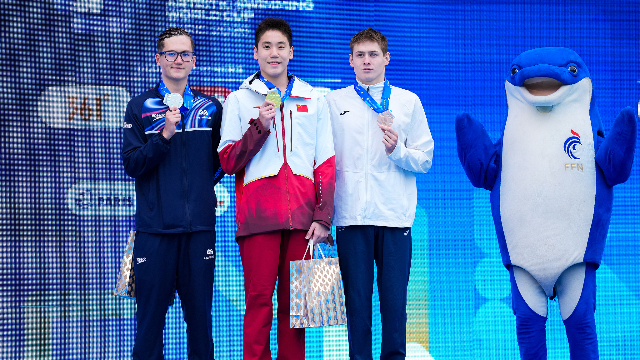 Guo Muye wins men's solo technical gold at Artistic Swimming World Cup