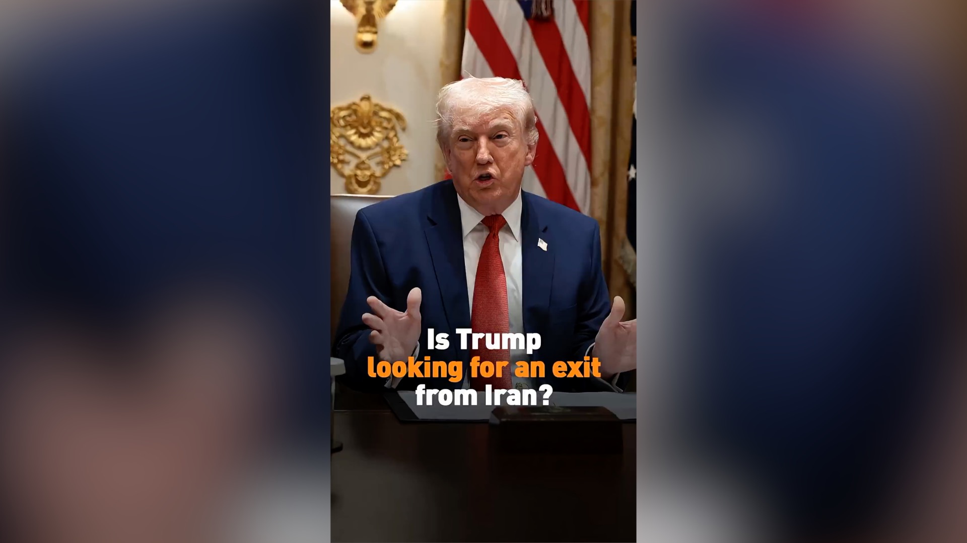 Is Trump looking for an exit from Iran?