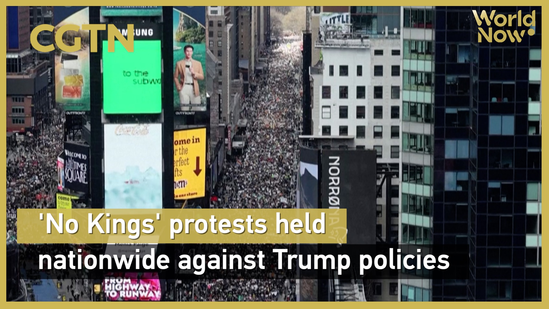 'No Kings' protests held nationwide against Trump policies