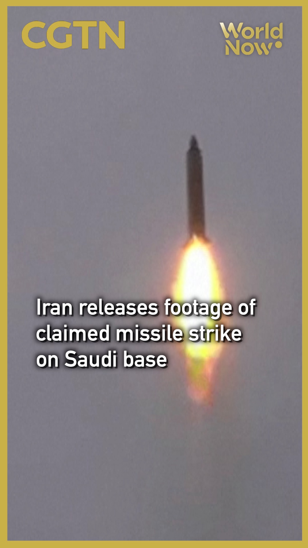 Iran releases footage of claimed missile strike on Saudi base