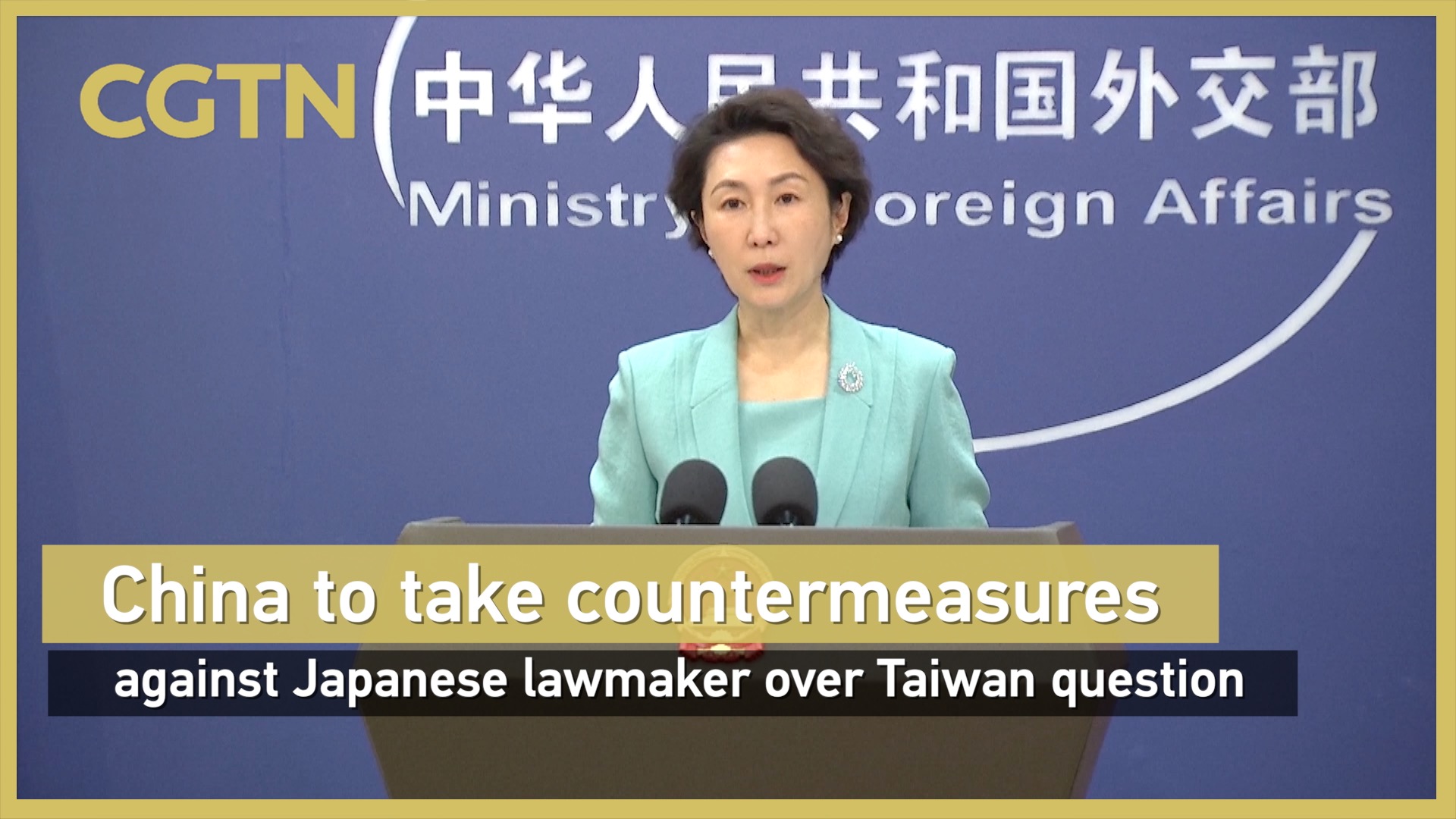 China announces actions against Japanese lawmaker over Taiwan question