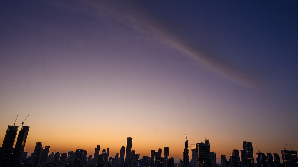 Live view of the Tel Aviv skyline