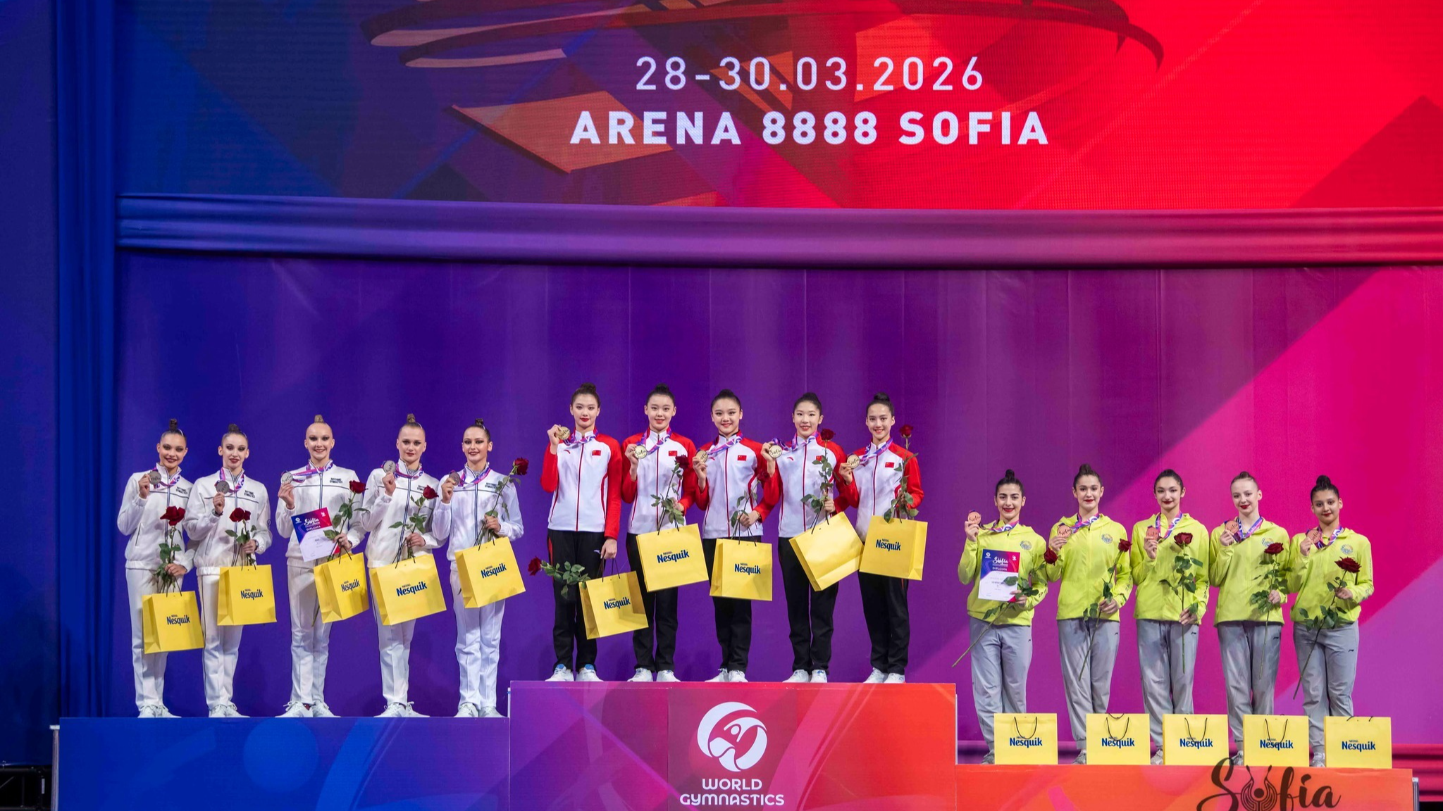 China earns 5 balls title at Rhythmic Gymnastics World Cup in Bulgaria