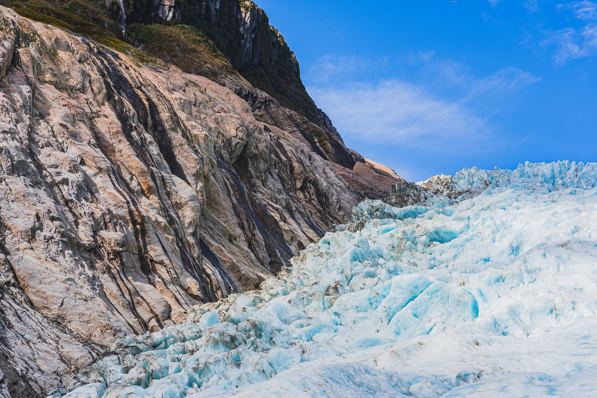 A view of the Fox Glacier in the Southern Alps mountain range, New Zealand, April 21, 2025. /VCG