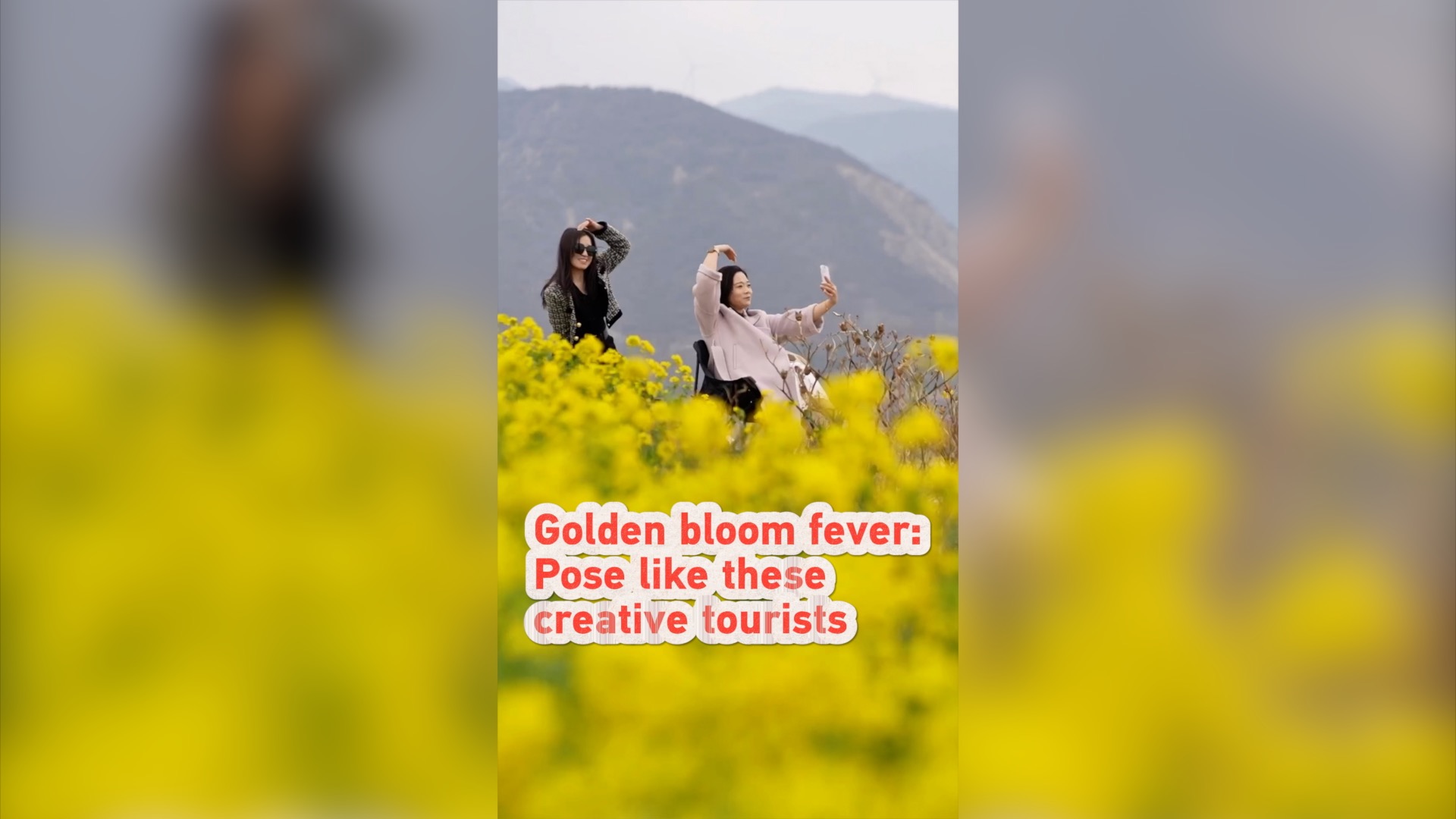 Golden bloom fever: Pose like these creative tourists