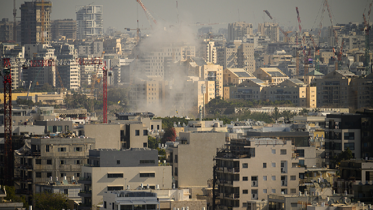 Live view of the Tel Aviv's skyline