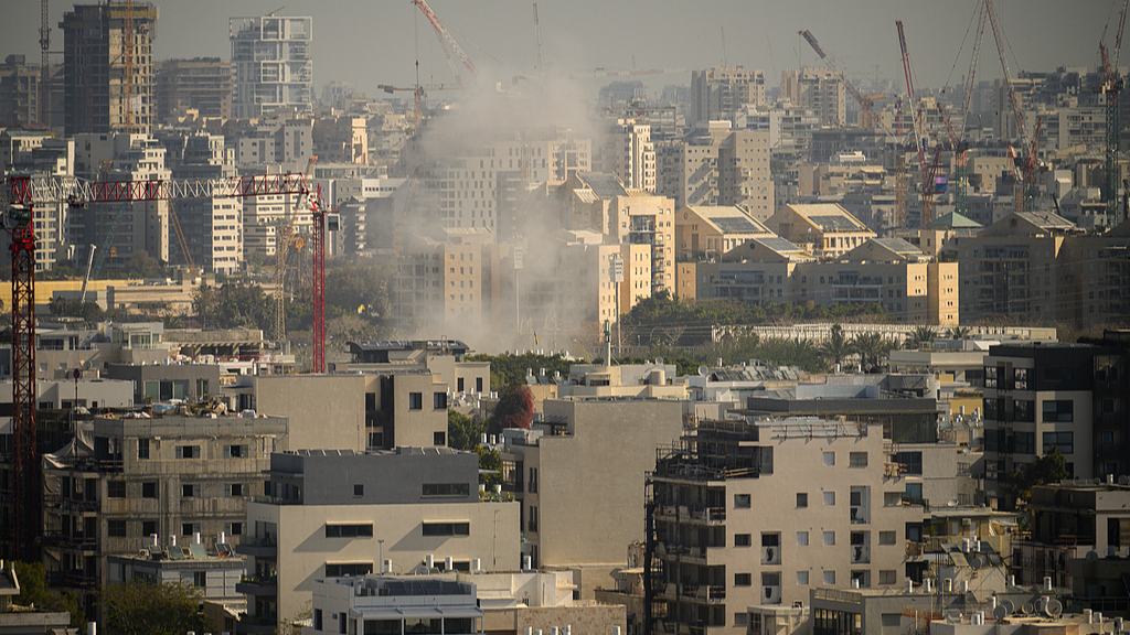 Live view of the Tel Aviv's skyline
