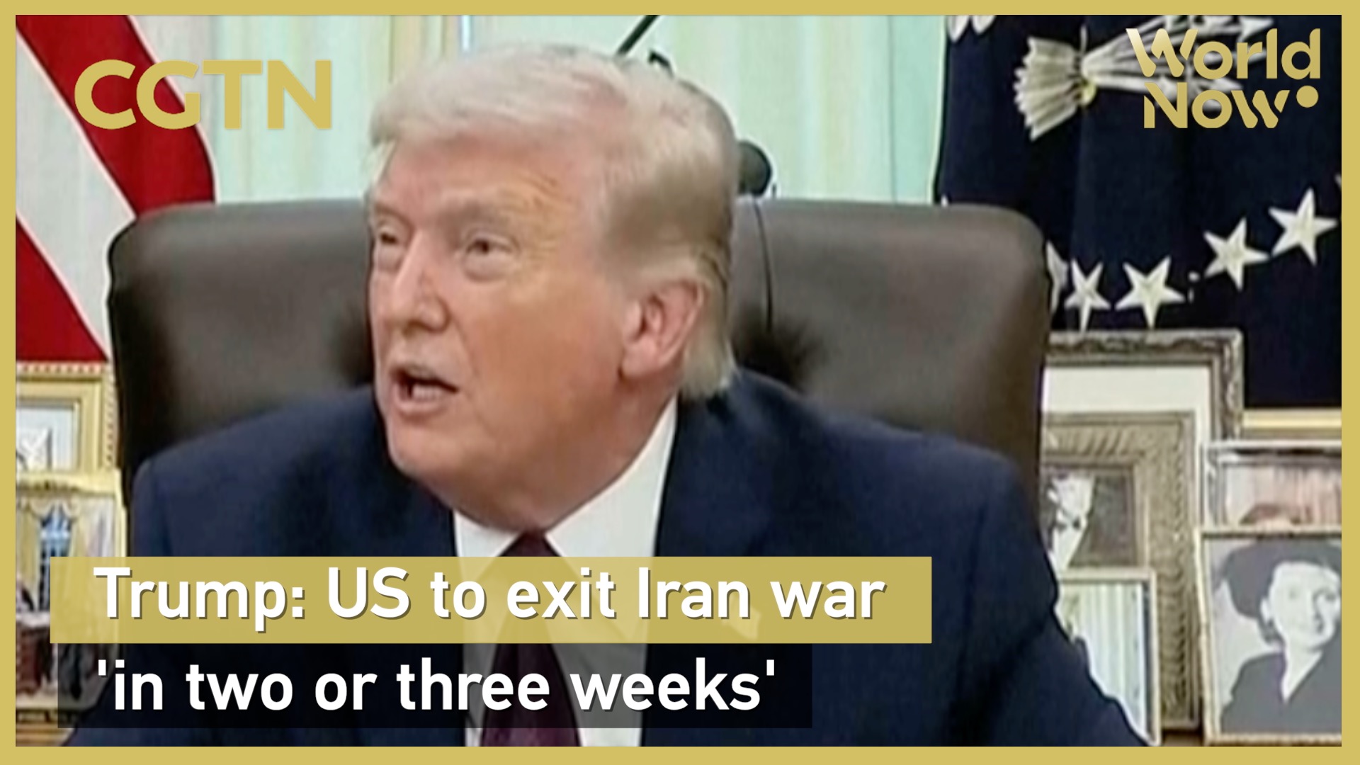 Trump: US to exit Iran war 'in two or three weeks'