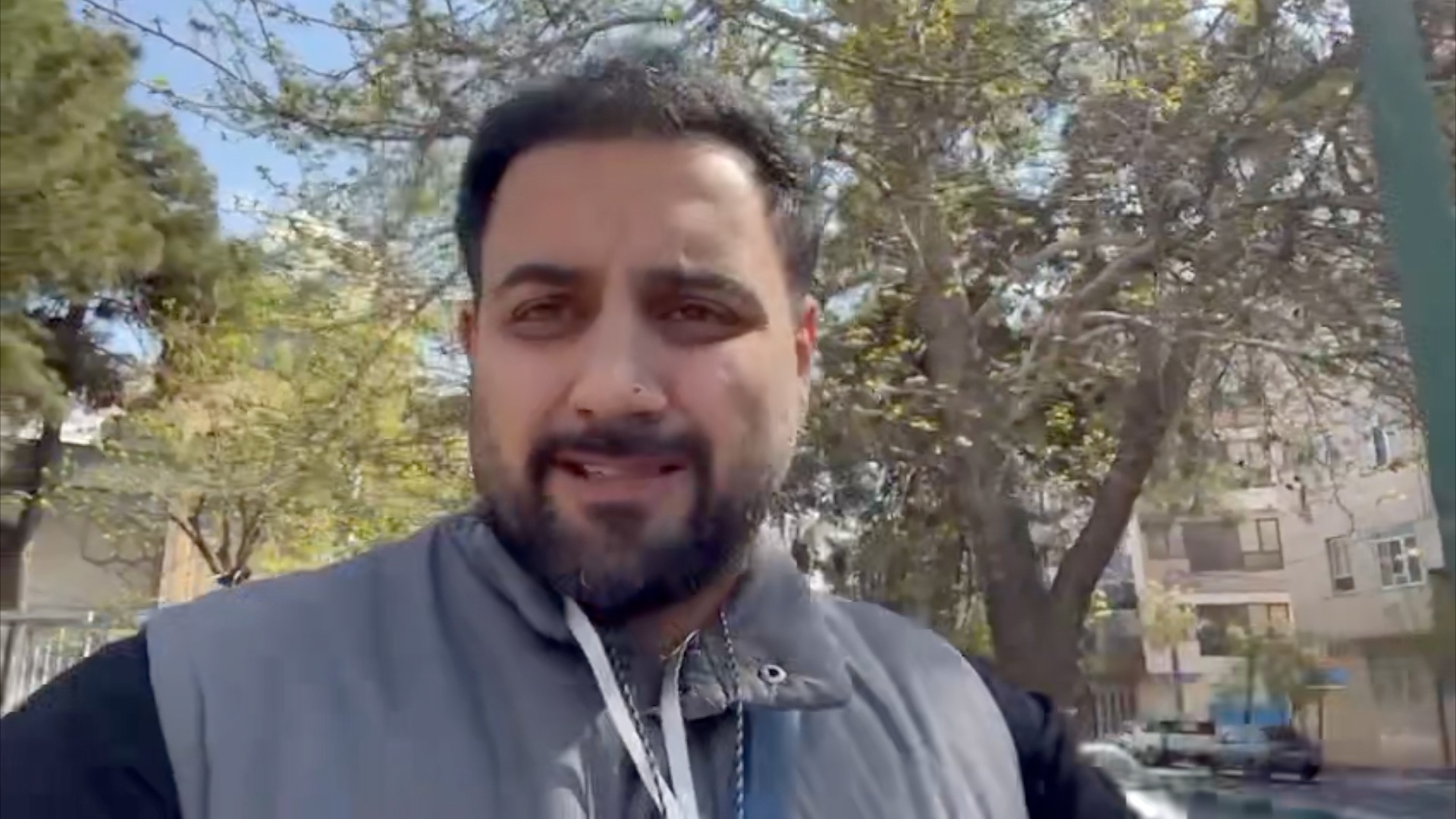 Visit to a Tehran University turns chaotic as air strikes continue