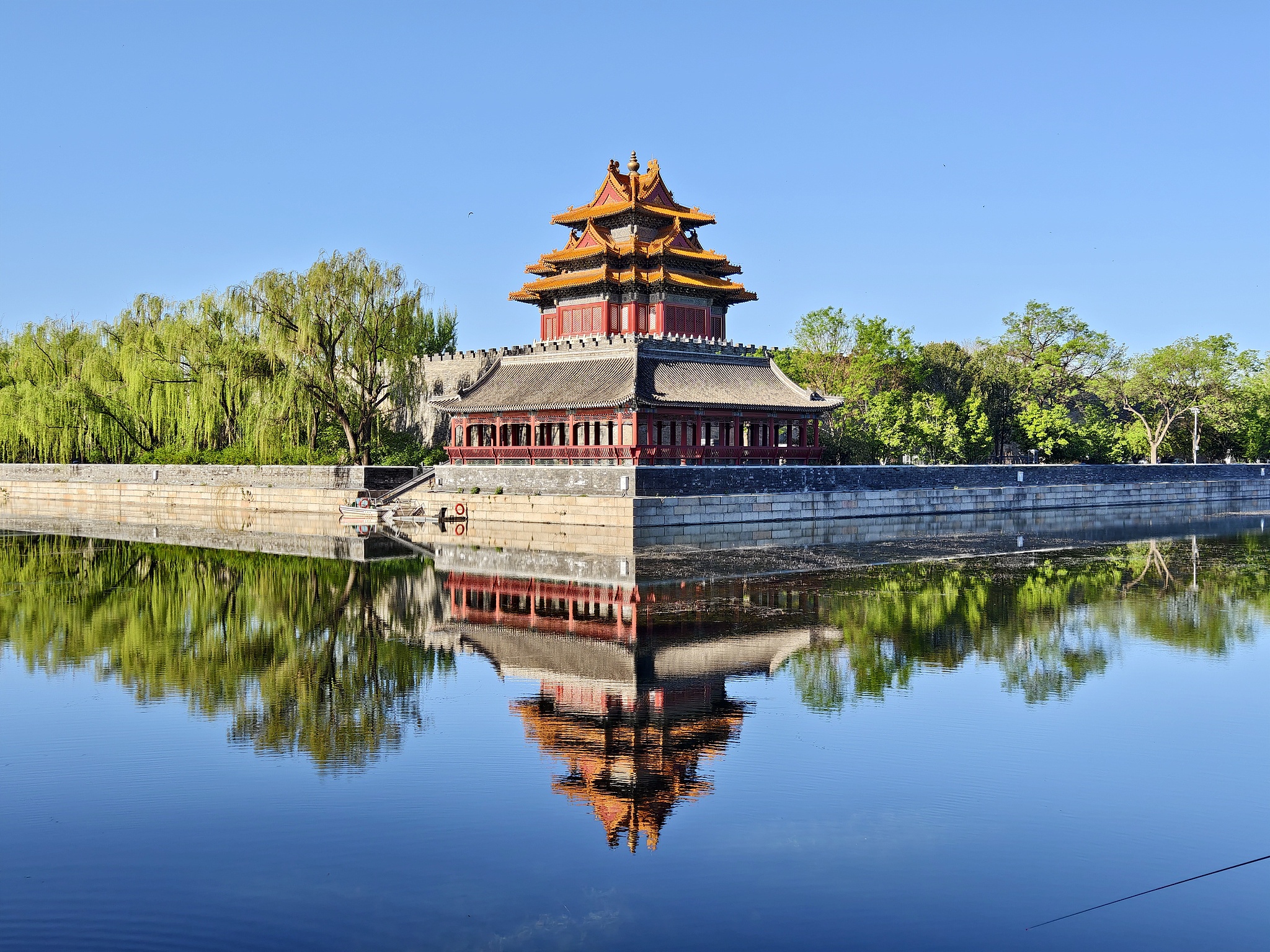 Corner Tower of the Forbidden City, Beijing, China, April 22, 2025. /VCG