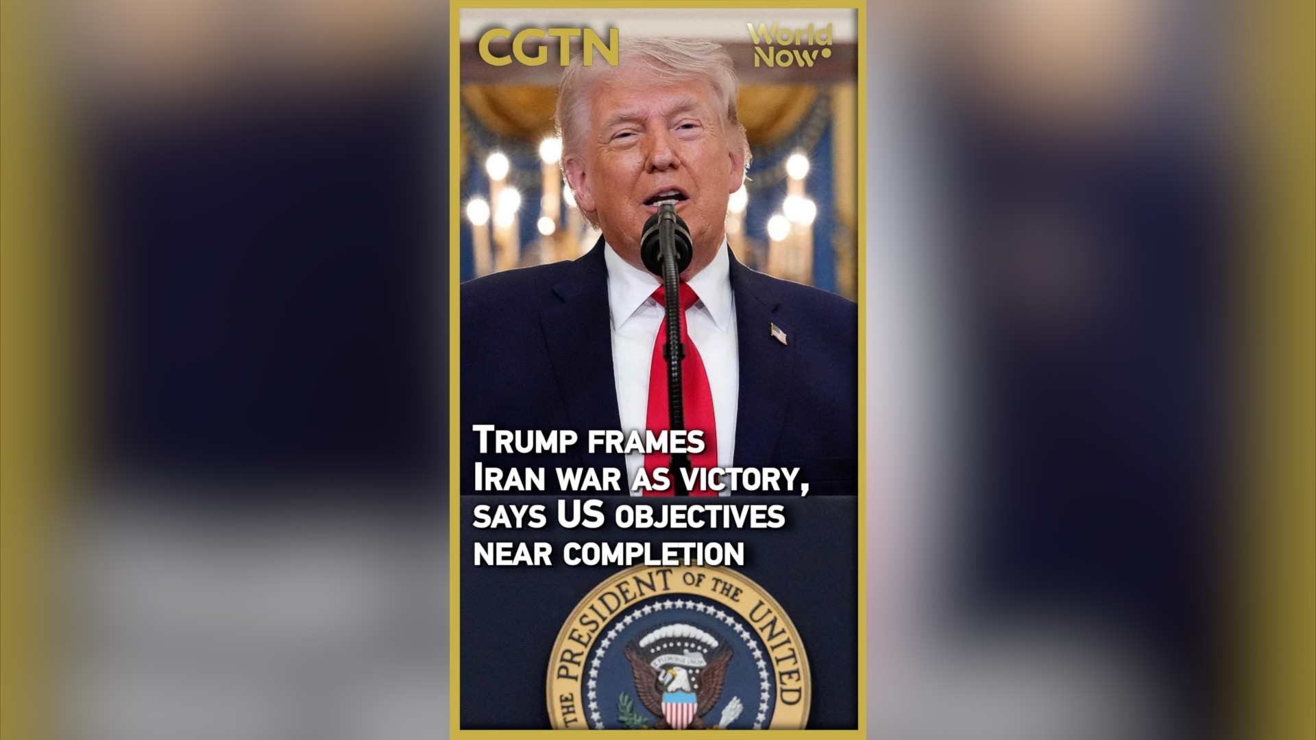 Trump frames Iran war as victory, says US objectives near completion