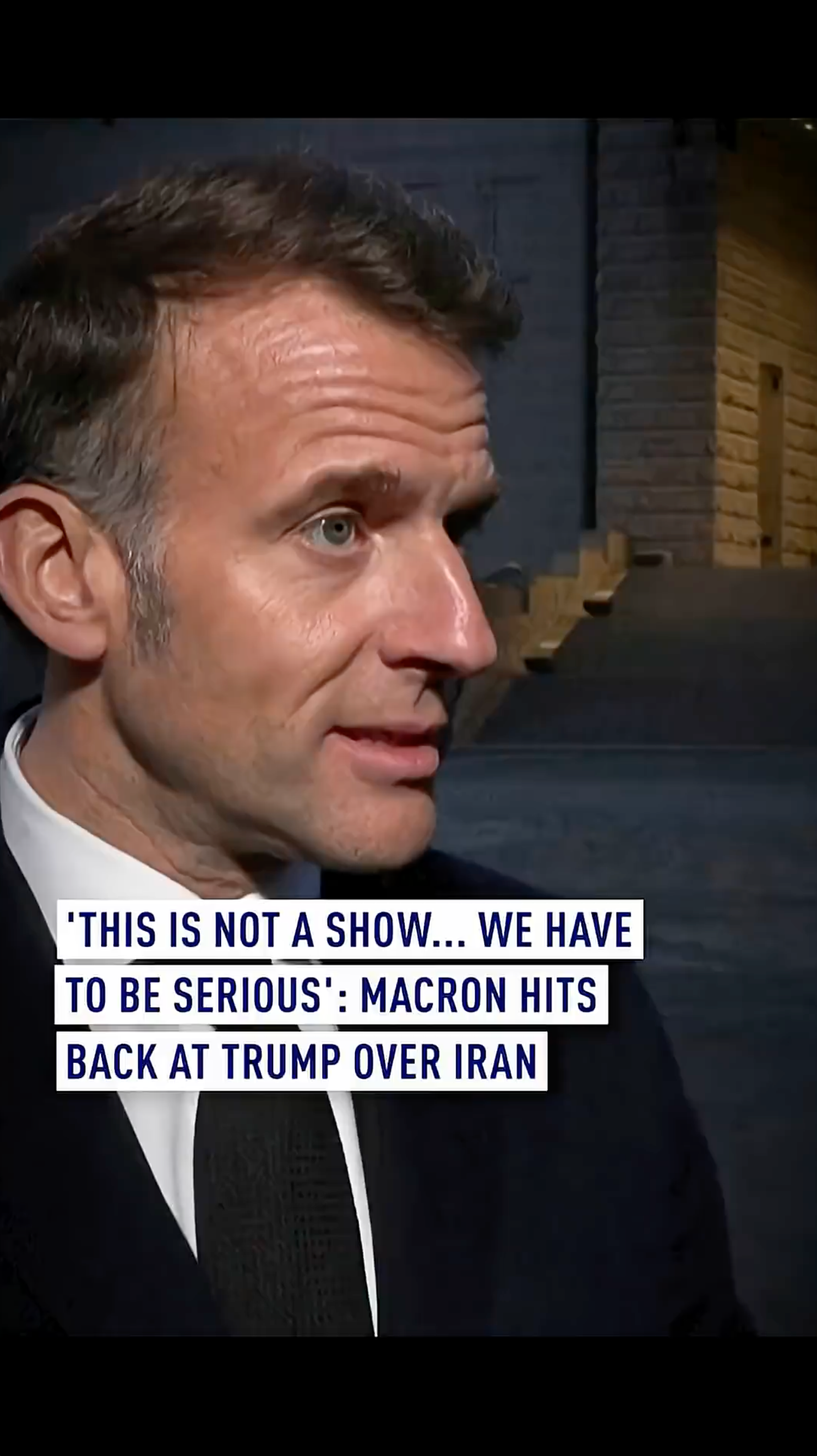 'This is not a show': Macron hits back at Trump over Iran