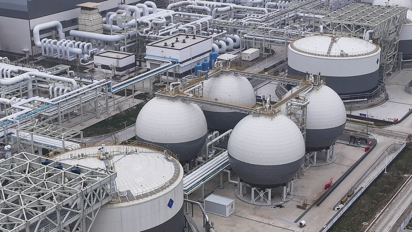 Power generation at a salt cavern compressed air energy storage project in Huai'an, east China's Jiangsu Province, March 24, 2026. /VCG
