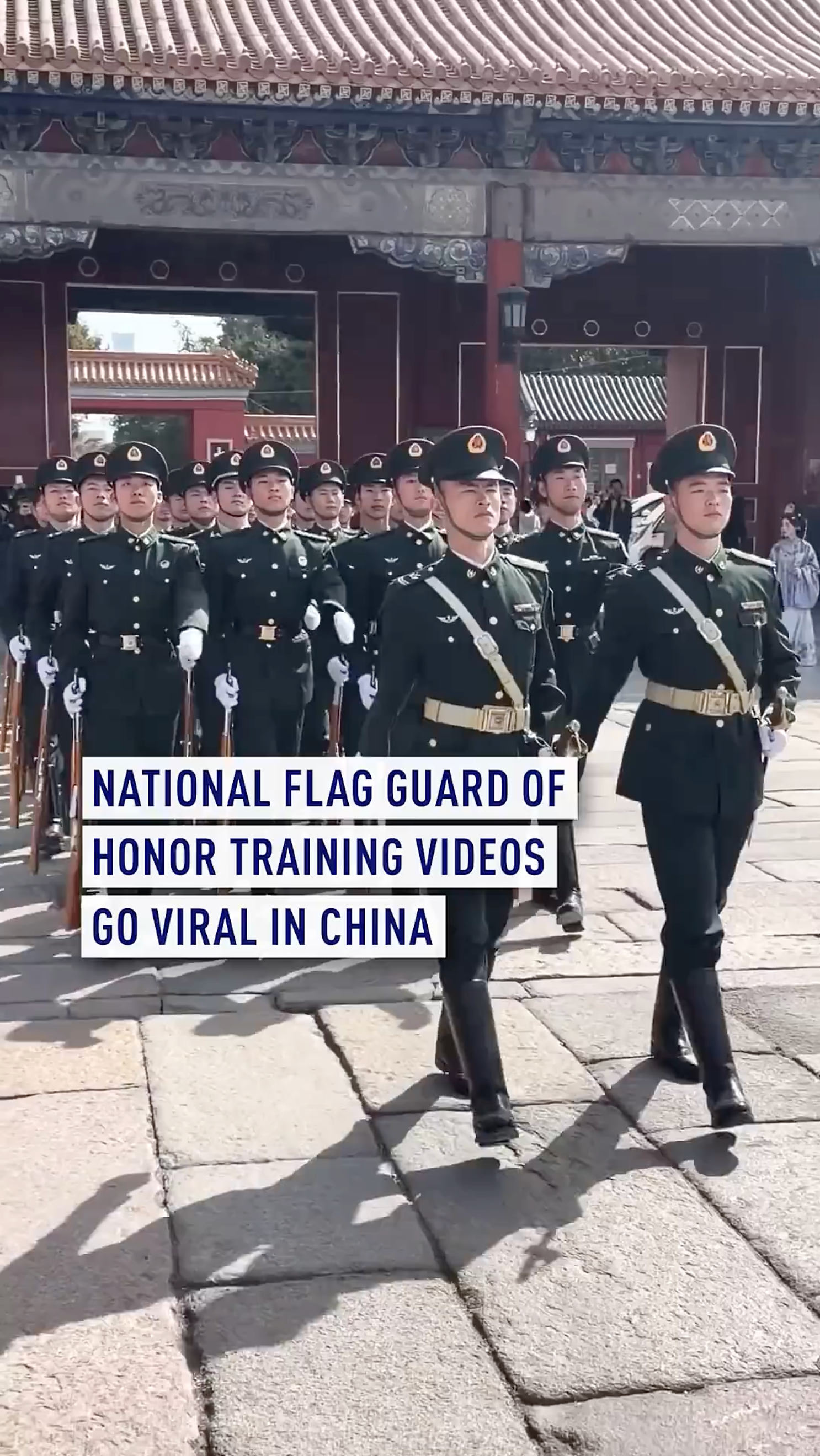 National Flag Guard of Honor training videos go viral in China