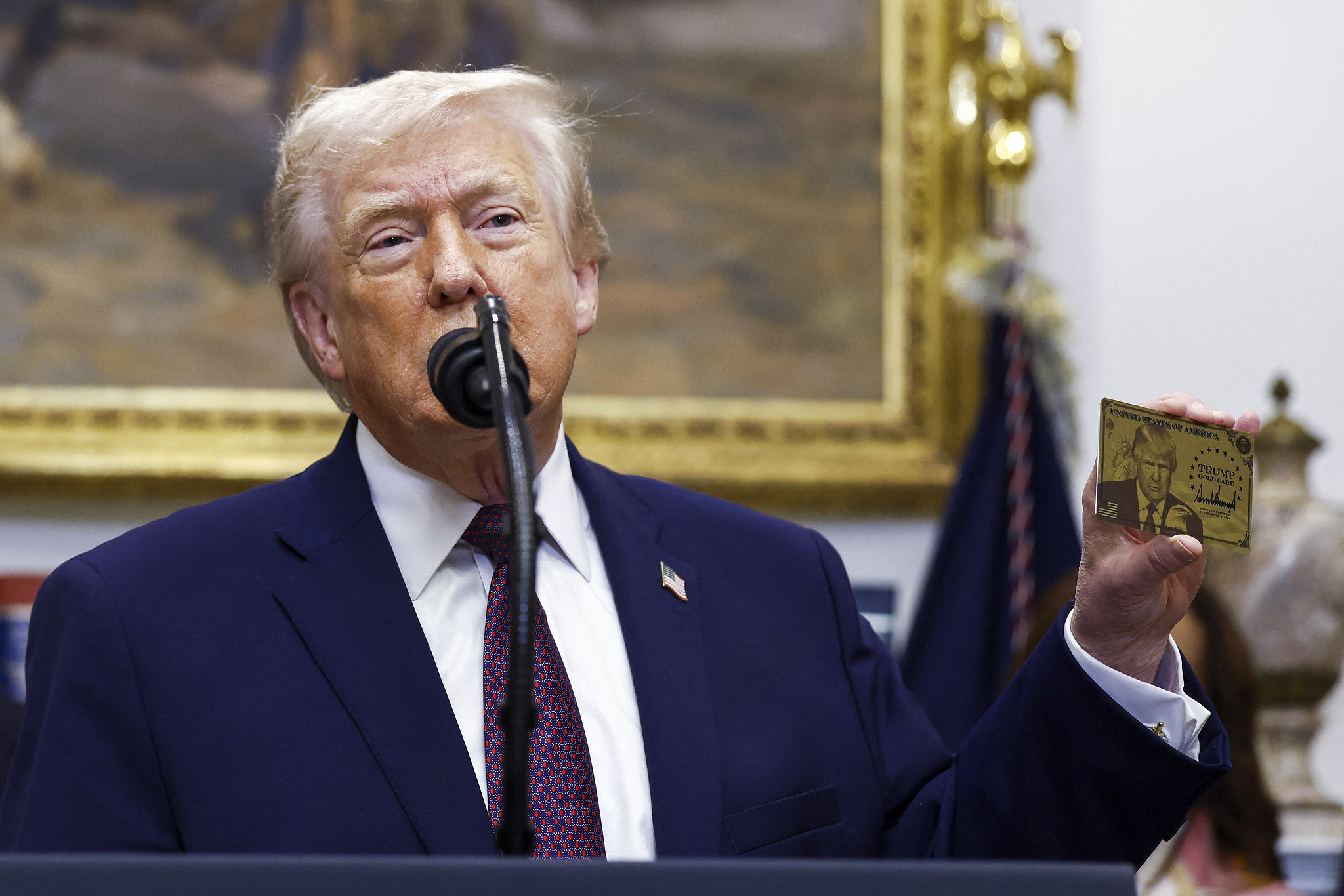 President Donald Trump at a drug-pricing announcement at in the Roosevelt Room of the White House in Washington, D.C., US, December 19, 2025. /CFP