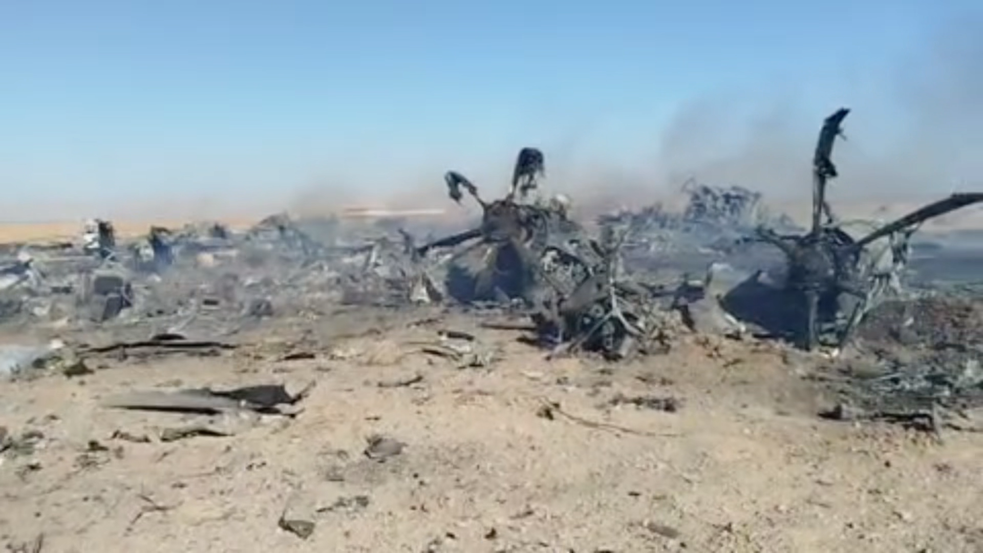 Footage emerges of three US military aircraft destroyed in Iran