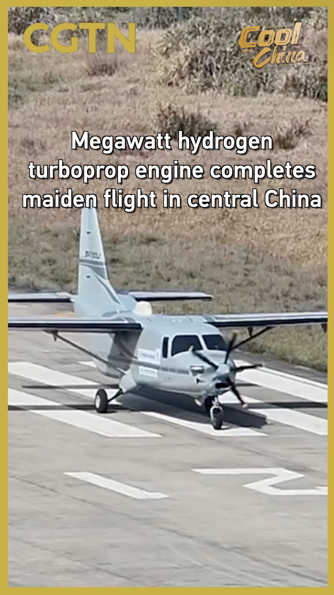 Megawatt hydrogen turboprop engine completes maiden flight in China