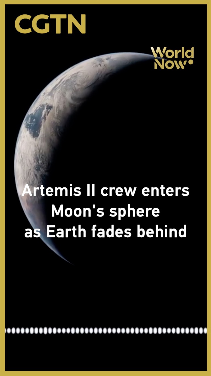 Artemis II crew enters Moon's sphere as Earth fades behind
