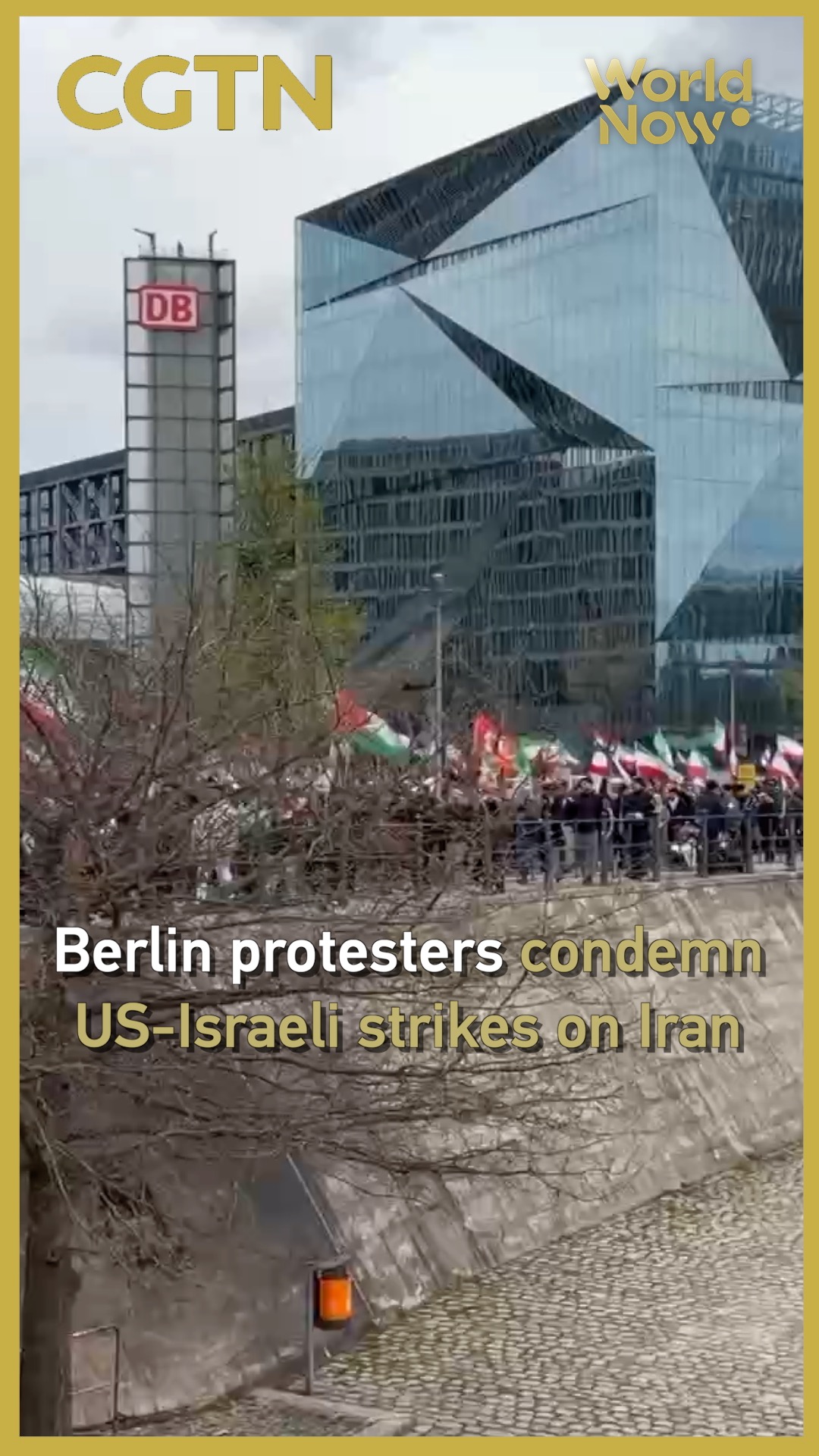 Berlin protesters condemn US-Israeli strikes on Iran