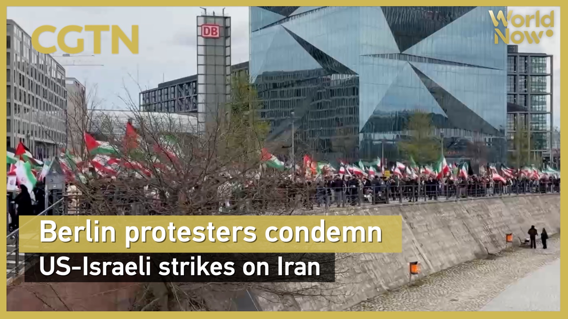 Berlin protesters condemn US-Israeli strikes on Iran