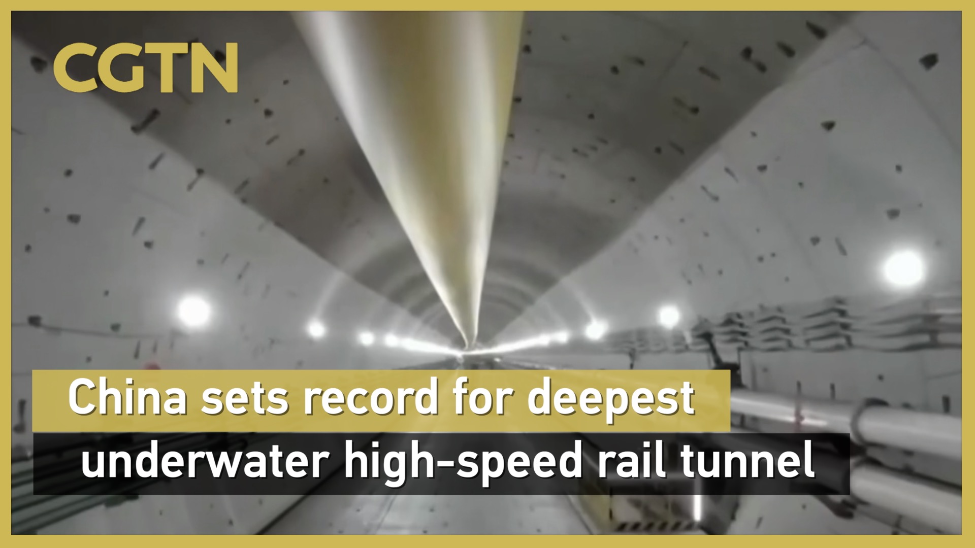 China sets record for deepest underwater high-speed rail tunnel