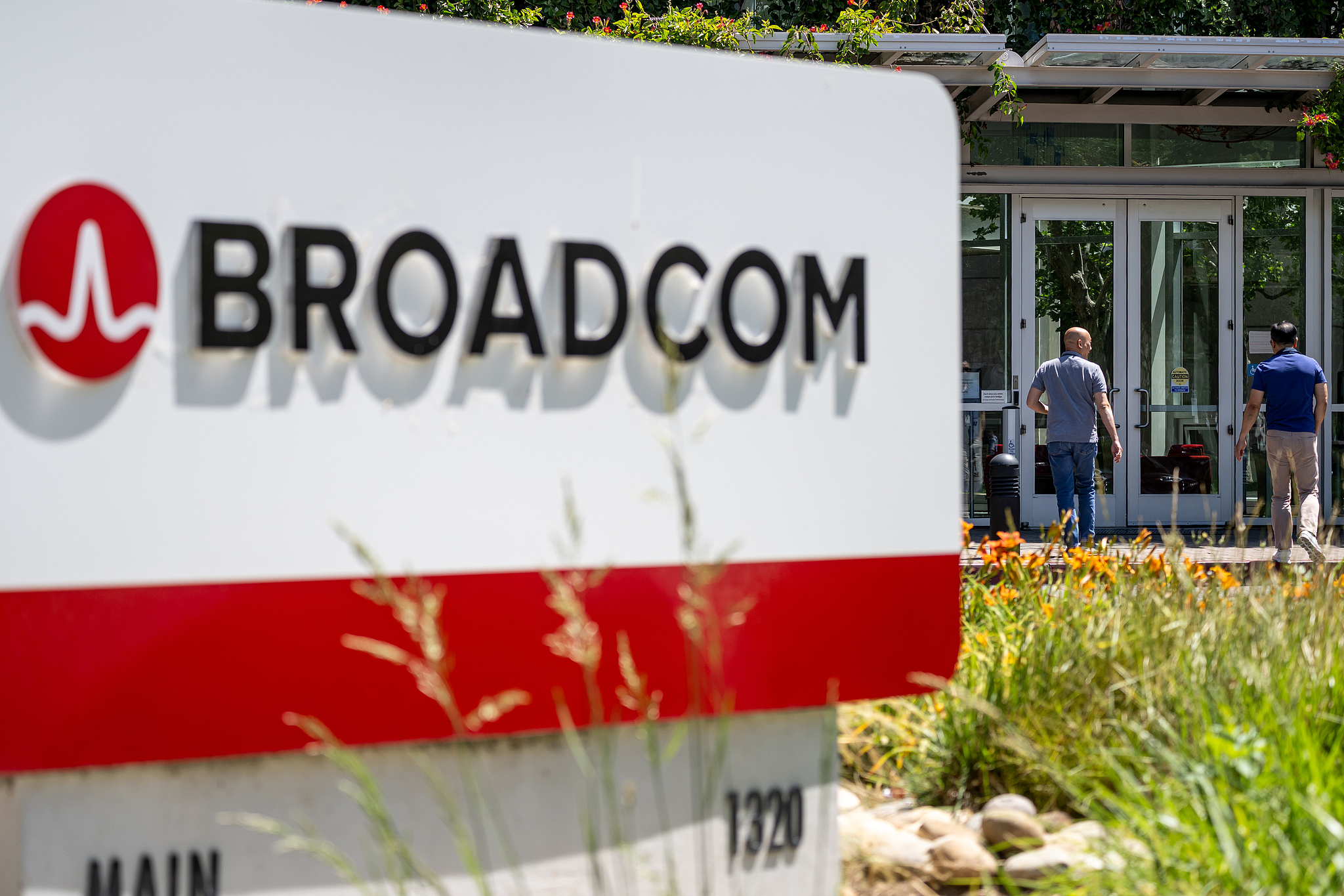 Signage at the Broadcom Inc. headquarters in San Jose, US, June 2, 2025. /VCG