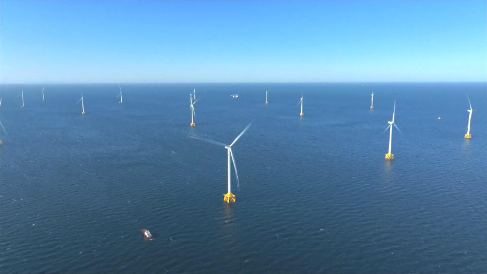 Huaneng Shandong Peninsula North offshore wind farm, east China's Shandong Province. /CMG