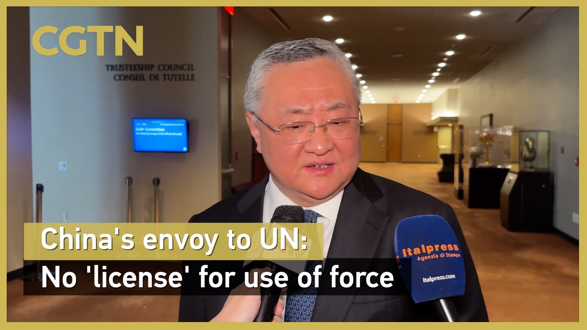 China's envoy to UN: No 'license' for use of force