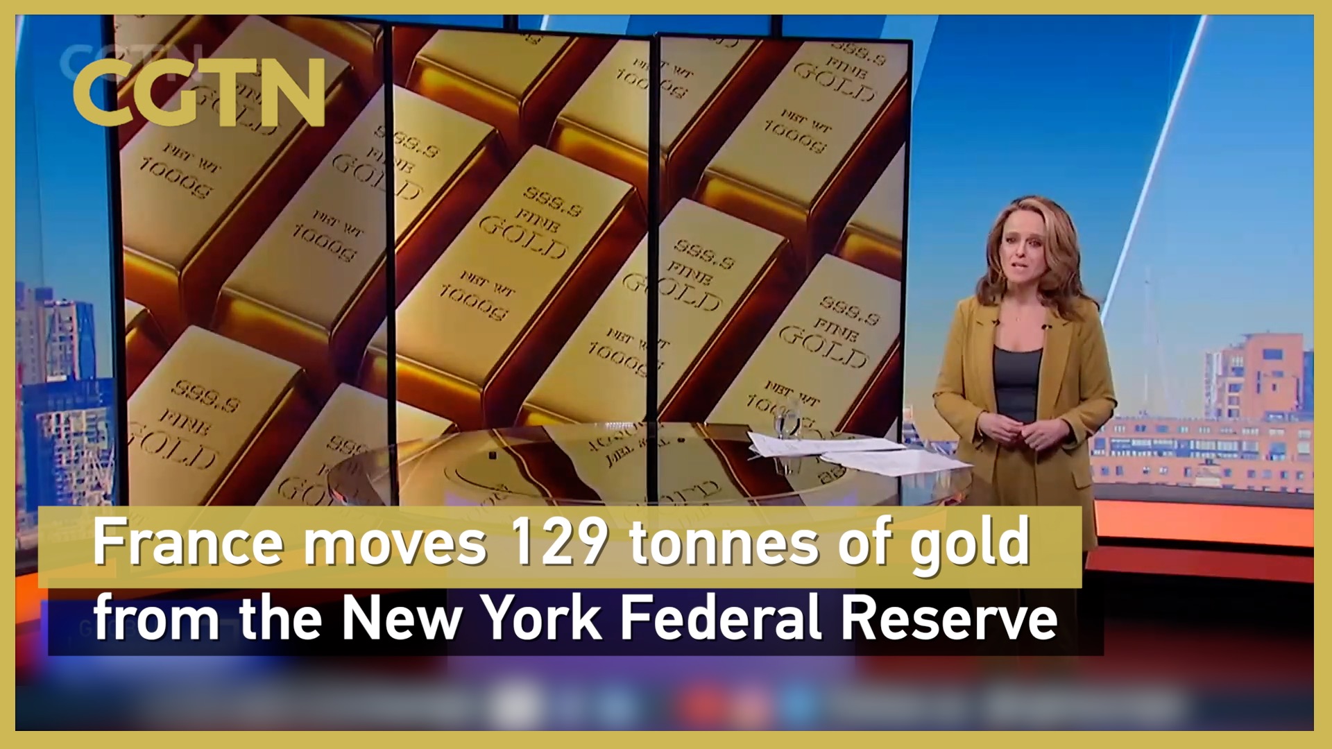 France moves 129 tonnes of gold from New York Federal Reserve