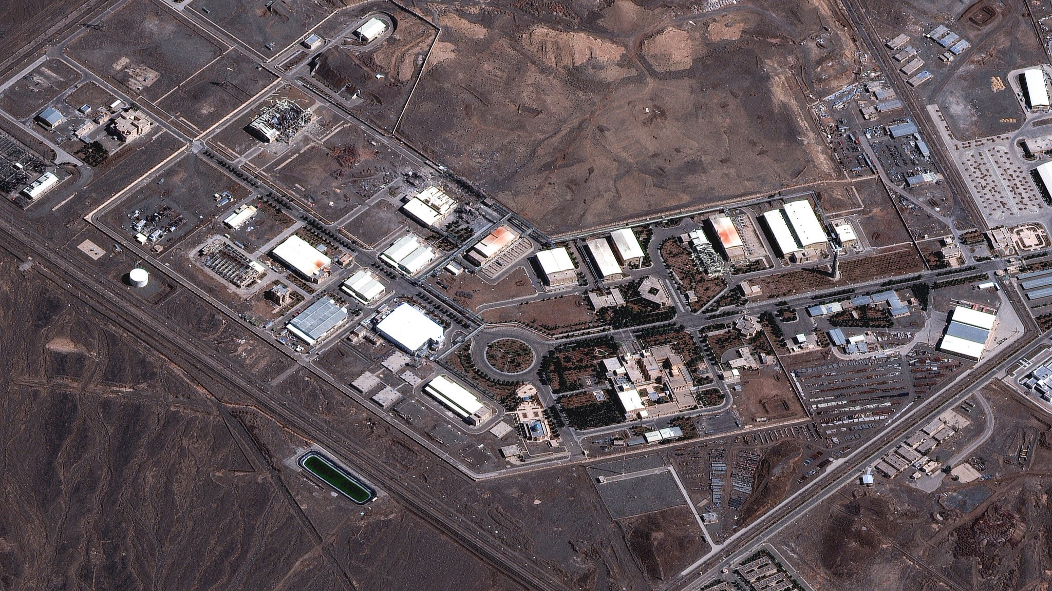 This satellite image provided by Vantor shows the Natanz nuclear complex in Iran on March 7, 2026. /VCG