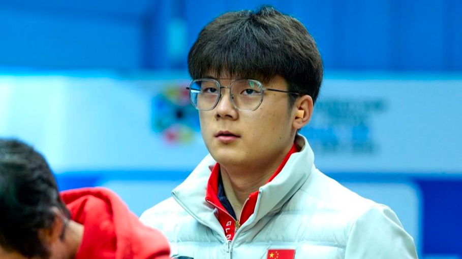 Bu Shuaihang of China during the men's 10m air pistol final at the ISSF World Cup in Granada, Spain, April 8, 2026. /Weibo