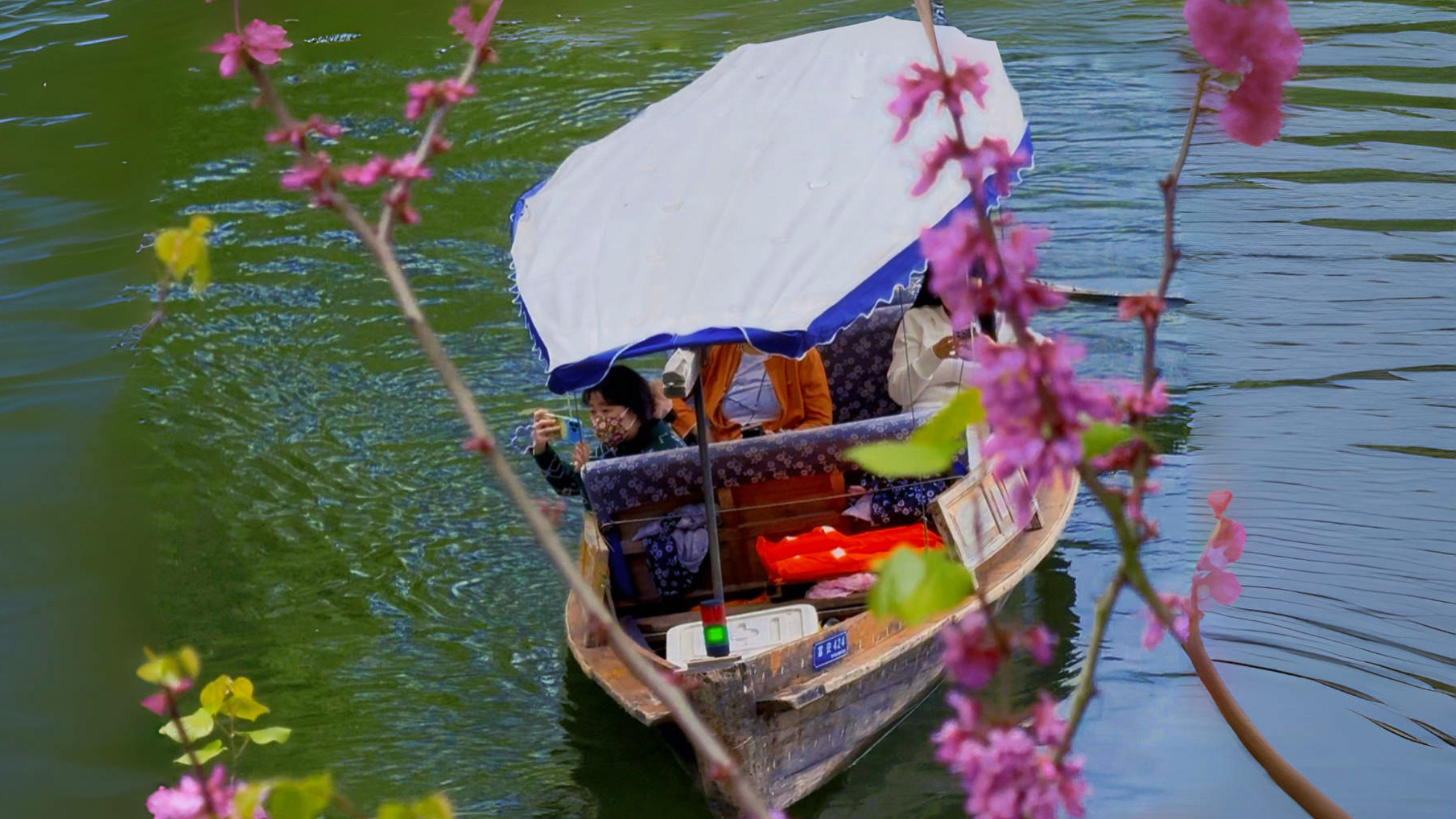The beautiful spring scenery of West Lake in Hangzhou