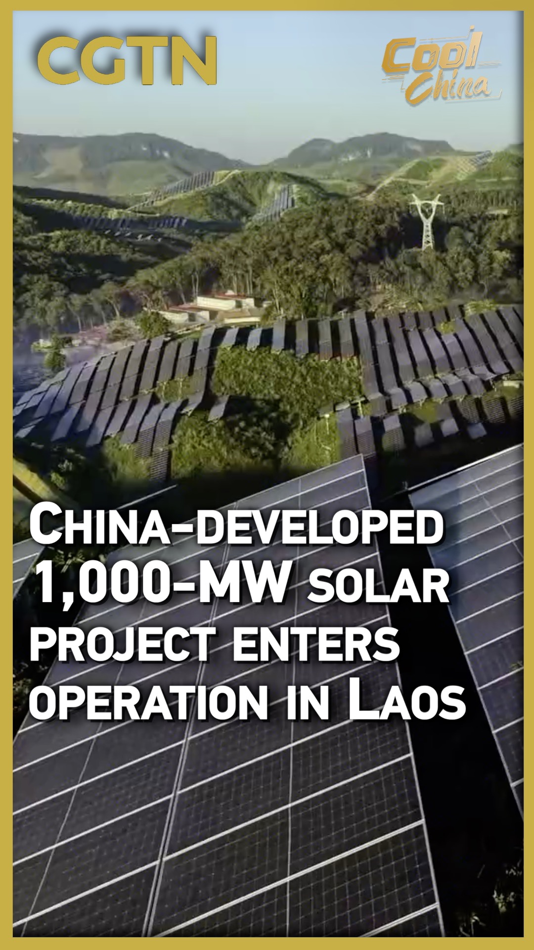 China-developed 1,000-MW solar project enters operation in Laos