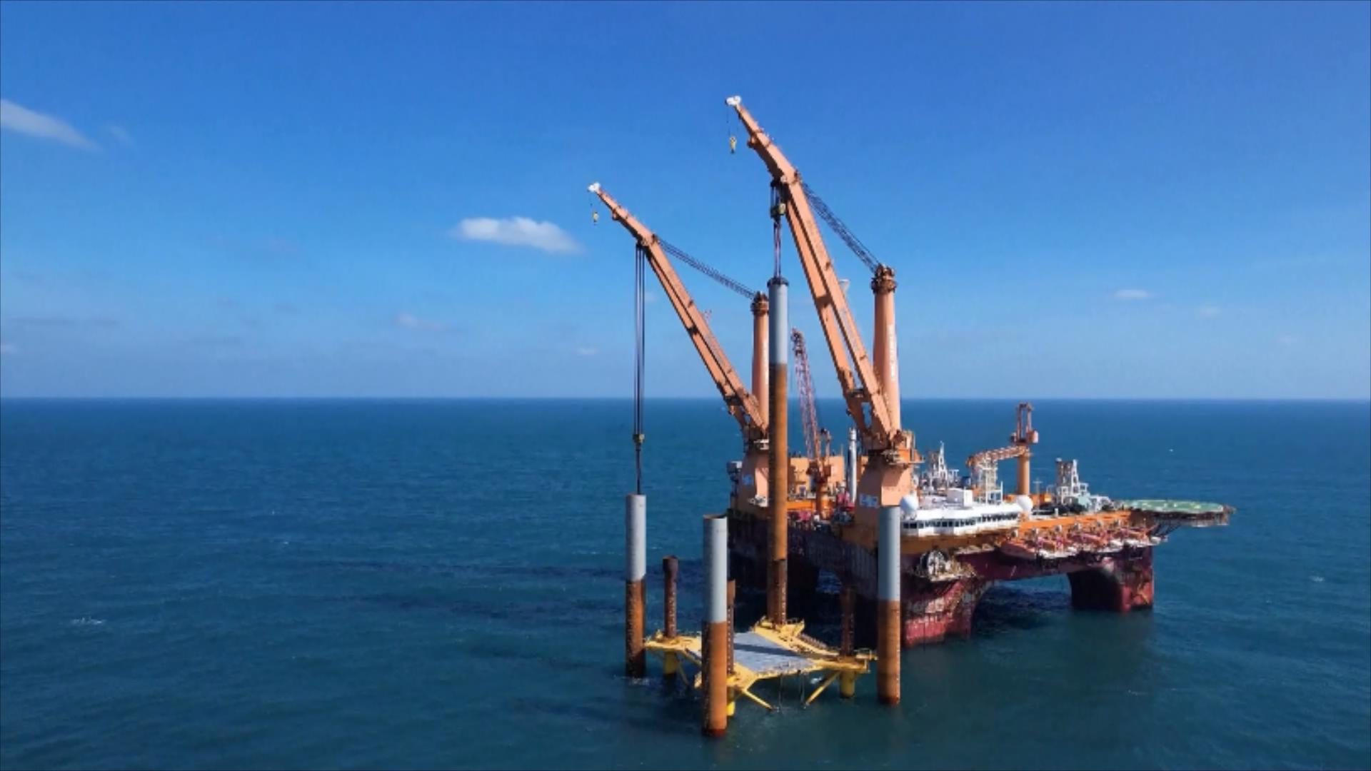 The offshore wind farm on Sanshan Island, Yangjiang City, Guangdong Province, south China. /CMG