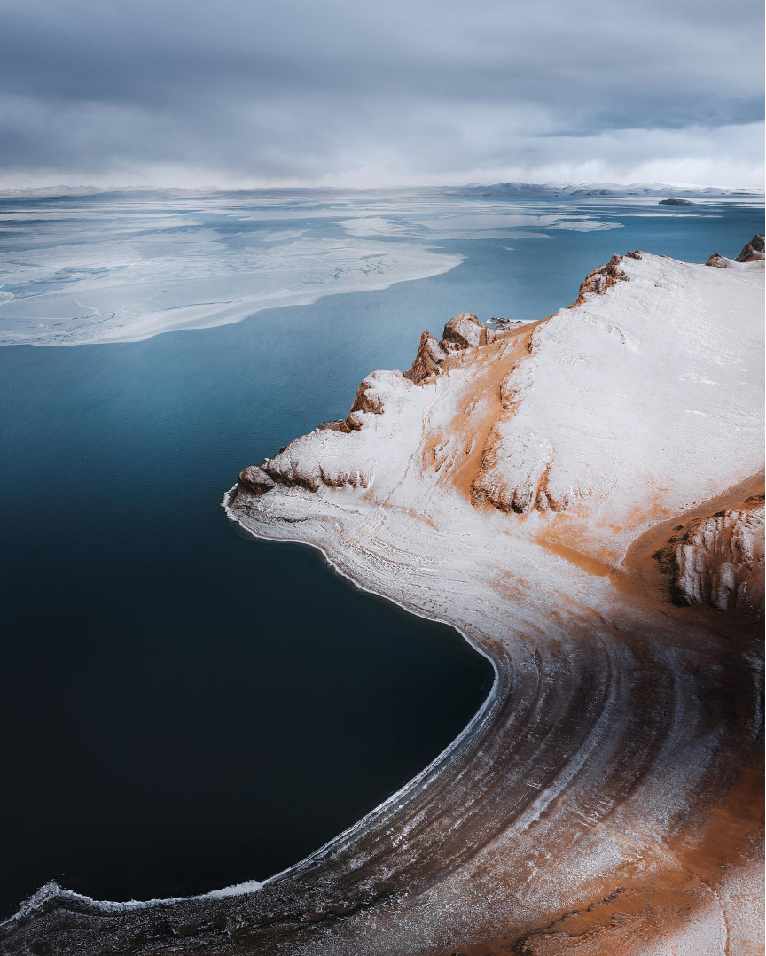 An aerial view of Namtso Lake, southwest China's Xizang Autonomous Region. /VCG