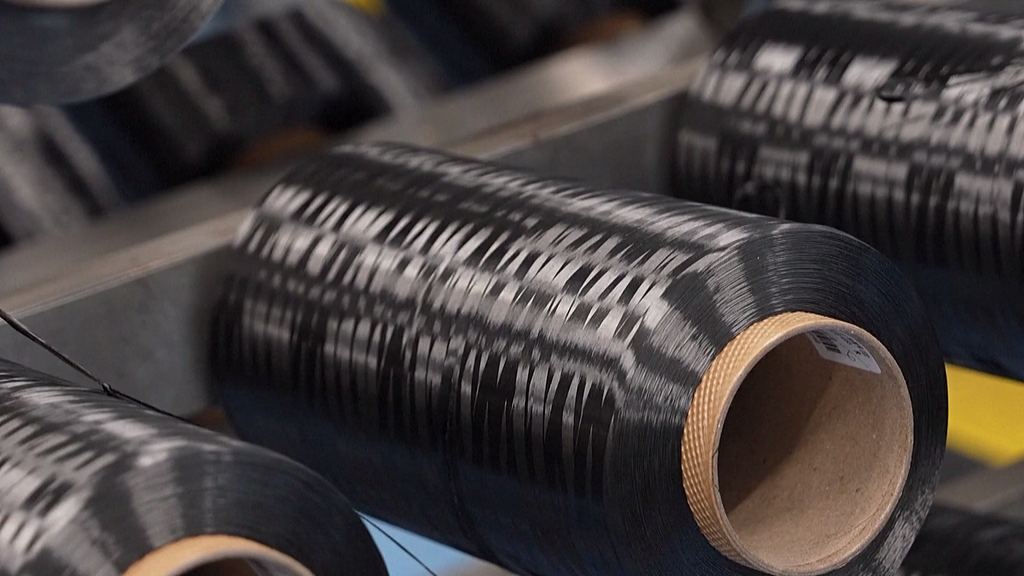 A production line for carbon fiber. /VCG