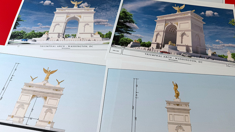 Grand designs for 'Arc de Trump' unveiled amid mounting controversy