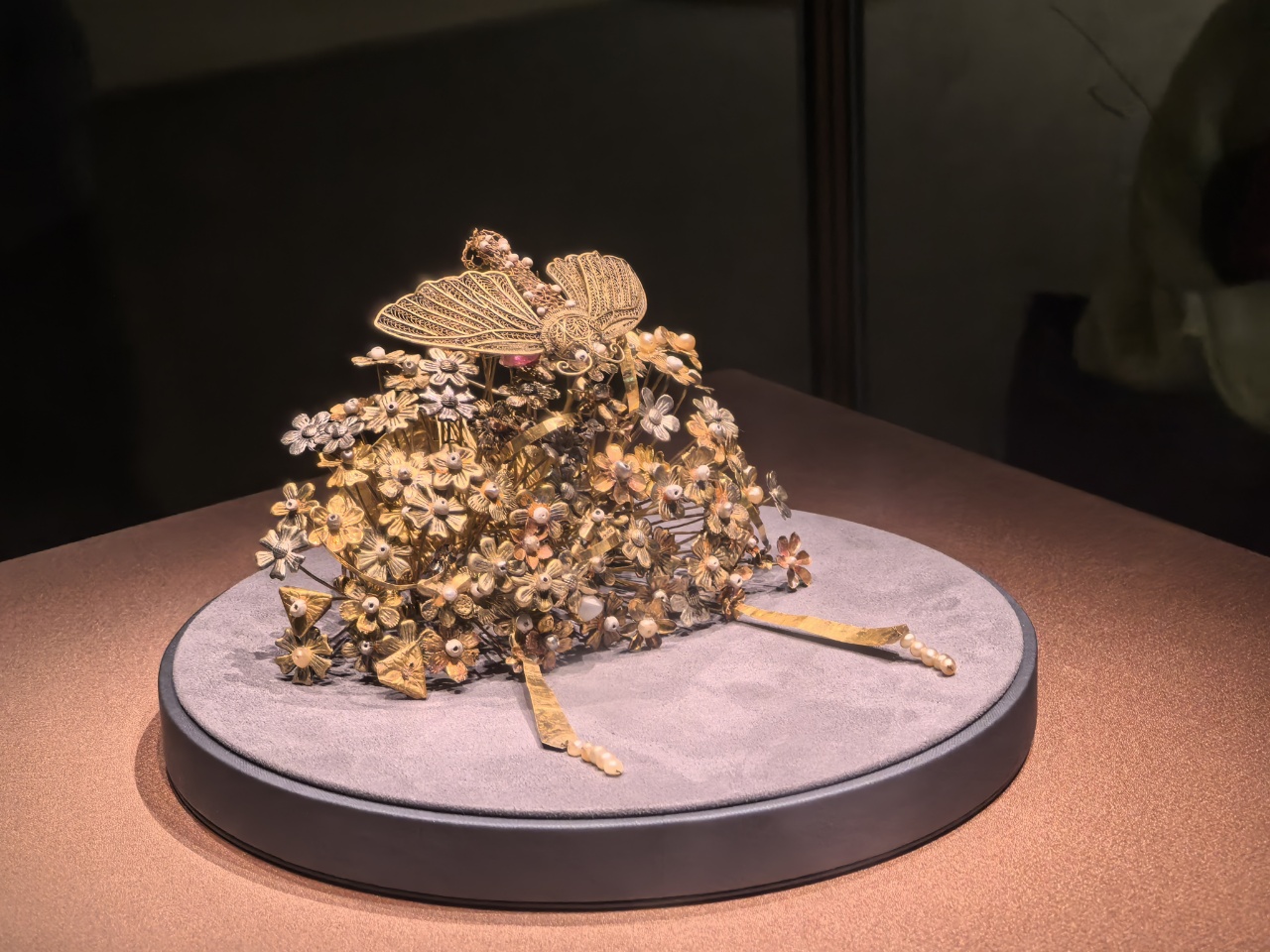 A photo taken on April 10 shows an artifact on display at the National Museum of China in Beijing. /CGTN
