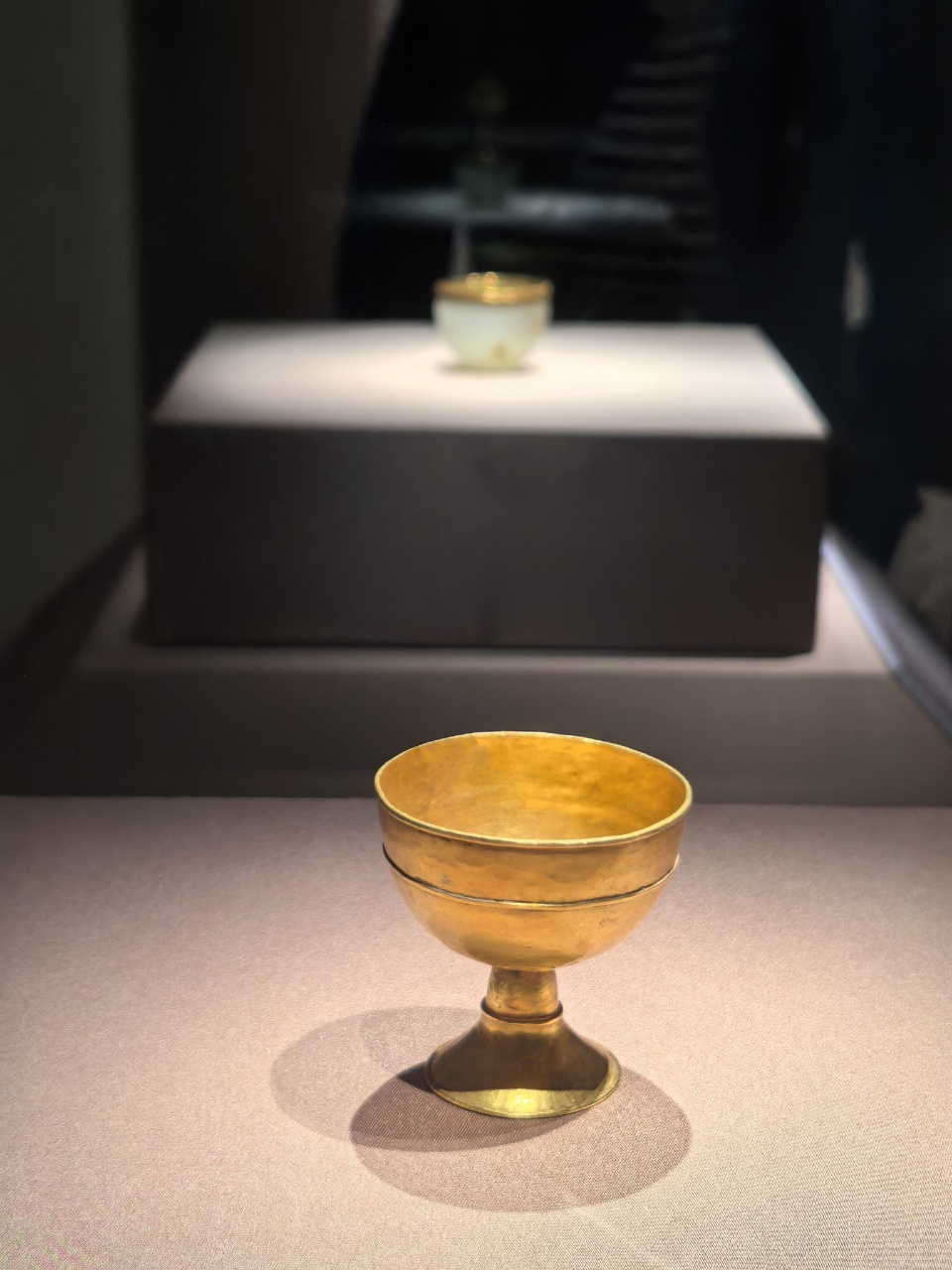 A photo taken on April 10 shows an artifact on display at the National Museum of China in Beijing. /CGTN 