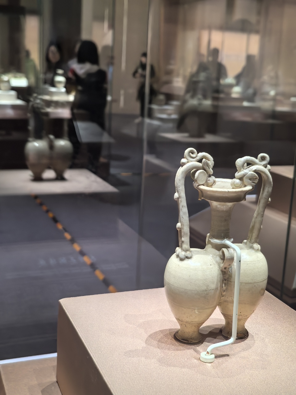 A photo taken on April 10 shows an artifact on display at the National Museum of China in Beijing. /CGTN 